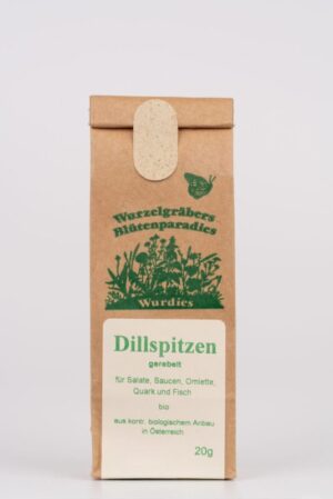 Bio-Dillspitzen gerebelt, 20g