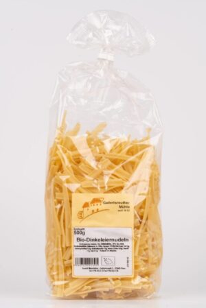 Bio-Dinkelnudeln mit Ei, Band 500g