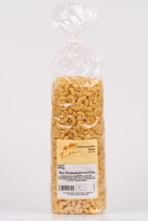 Bio-Dinkelnudeln mit Ei, Hörnchen 500g
