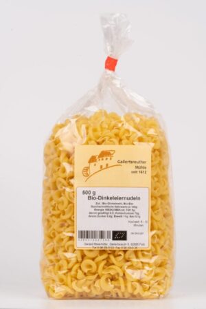 Bio-Dinkelnudeln mit Ei, Hütchen 500g