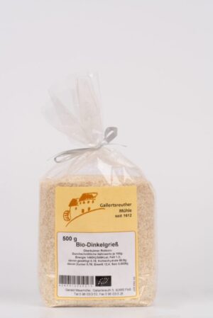 Bio-Dinkelgrieß