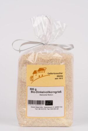 Bio-Dinkelgrieß dunkel