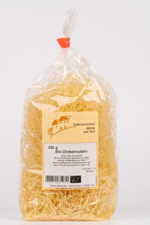 Bio-Dinkelnudeln ohne Ei, Faden 250g