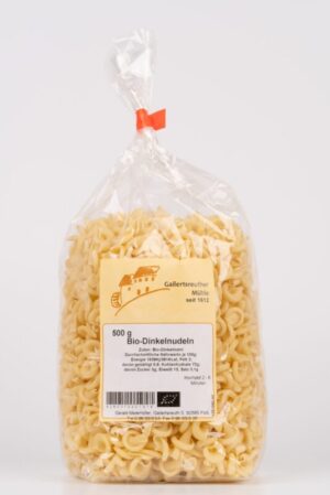 Bio-Dinkelnudeln ohne Ei, Hütchen 500g