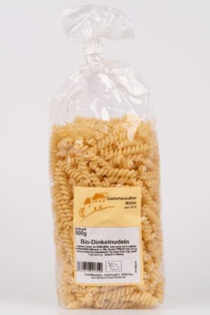 Bio-Dinkelnudeln ohne Ei, Spirelli 500g