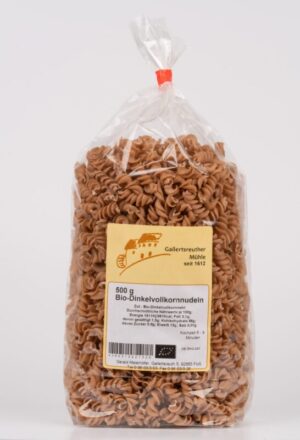 Bio-Dinkelvollkornnudeln ohne Ei, Spirelli 500g