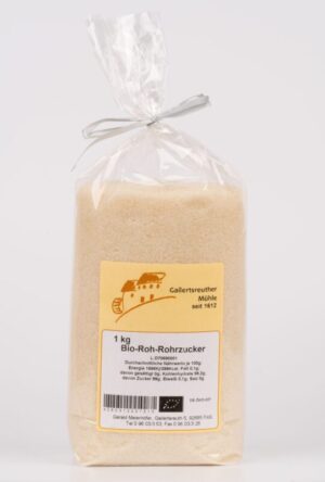 Bio-Rohrohrzucker