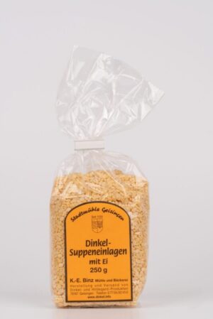 Dinkelsuppeneinlagen mit Ei, Graupen 250g