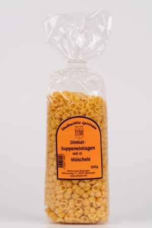 Dinkelsuppeneinlagen mit Ei, Muscheln 250g