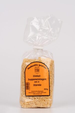 Dinkelsuppeneinlagen mit Ei, Sternchen 250g