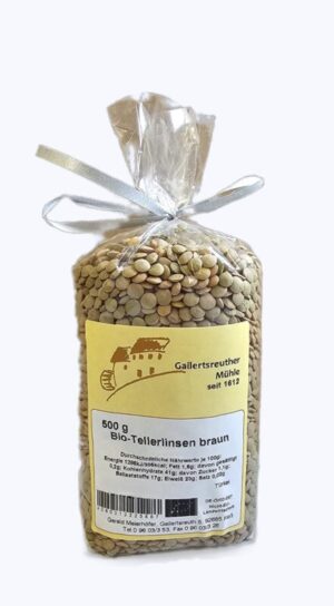 Bio-Tellerlinsen braun, 500g