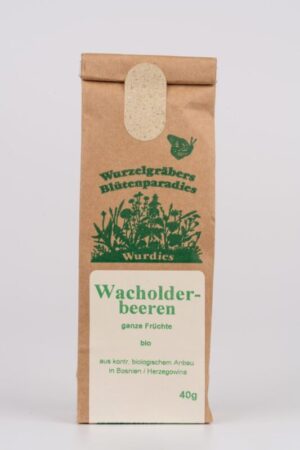 Bio-Wacholderbeeren, ganze Früchte, 40g