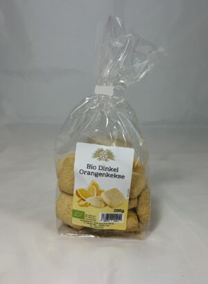 Bio Dinkel Orangenkekse 200g