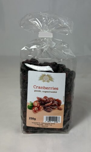 Cranberries gesüßt 250g
