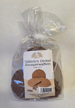 Dinkel Knusperwaffeln Vollmilch-Cappuccino