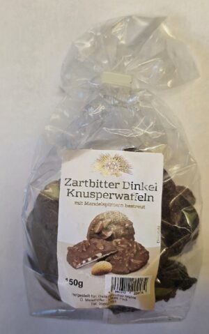 Dinkel Knusperwaffeln Zartbitter-Mandel