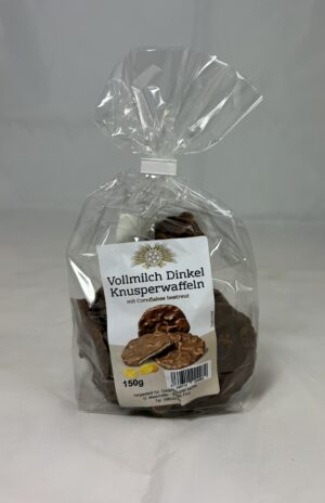 Dinkel Knusperwaffeln Vollmilch-Cornflakes