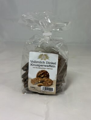 Dinkel Knusperwaffeln Vollmilch-Mandel