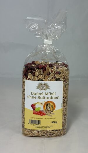Dinkel Müsli ohne Sultaninen 500g